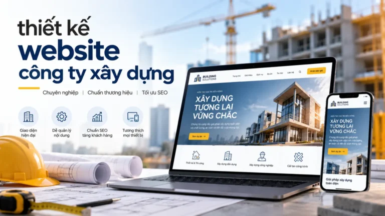 thiết kế website công ty xây dựng