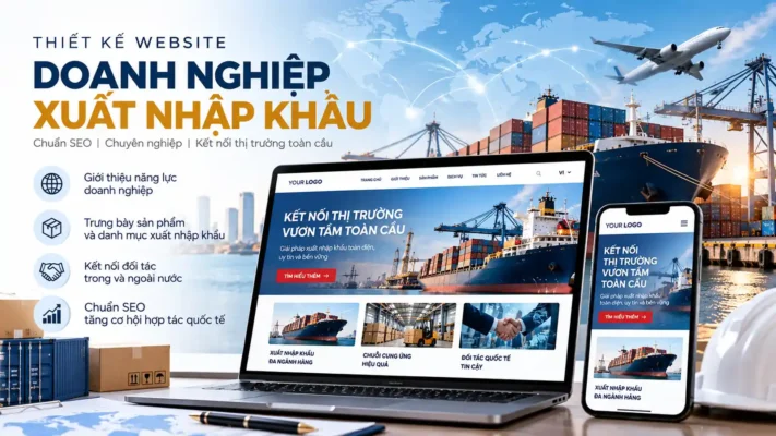 thiết kế website doanh nghiệp xuất nhập khẩu