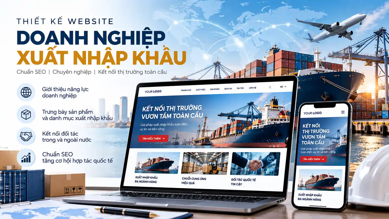 thiết kế website doanh nghiệp xuất nhập khẩu