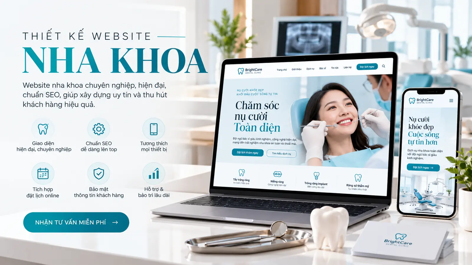 thiết kế website nha khoa