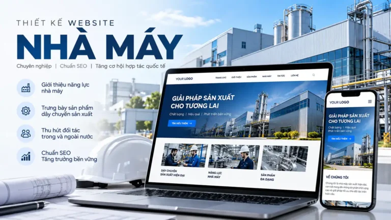 thiết kế website nhà máy