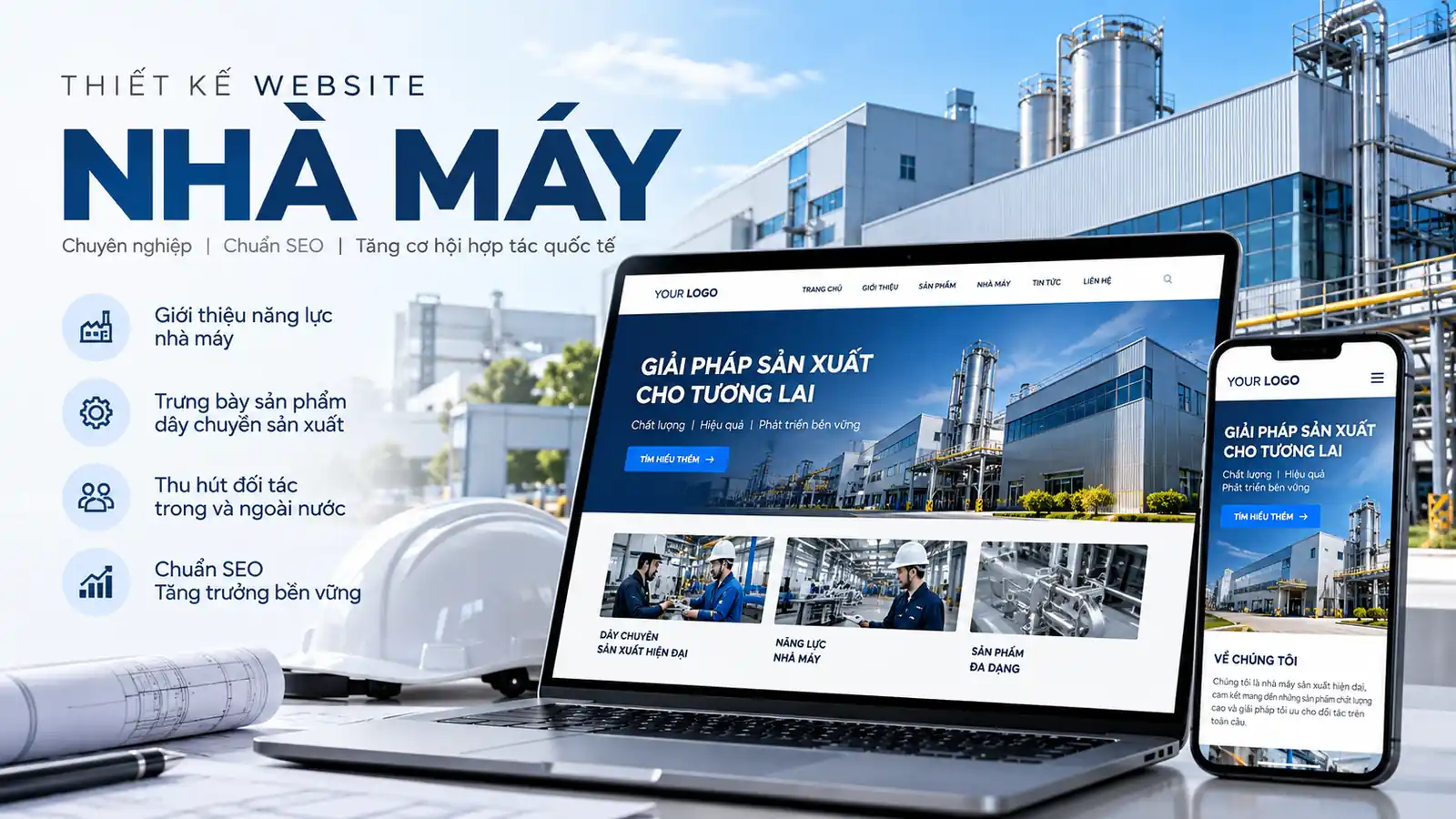 thiết kế website nhà máy