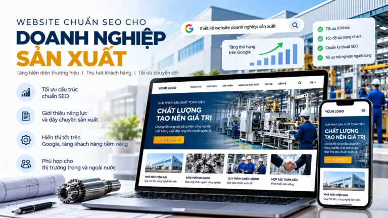 website chuẩn SEO cho doanh nghiệp sản xuất